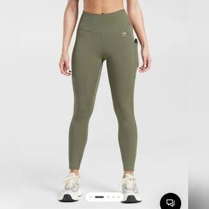 NAME YOUR PRICE Gymshark Pocket Leggings Dusty Olive